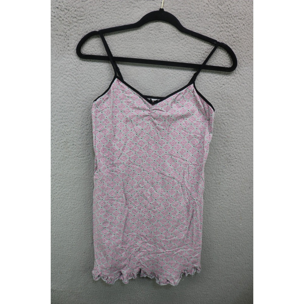 Steve Spagetti Strap Stretchy Nightgown-Medium-Ruffles-Preppy